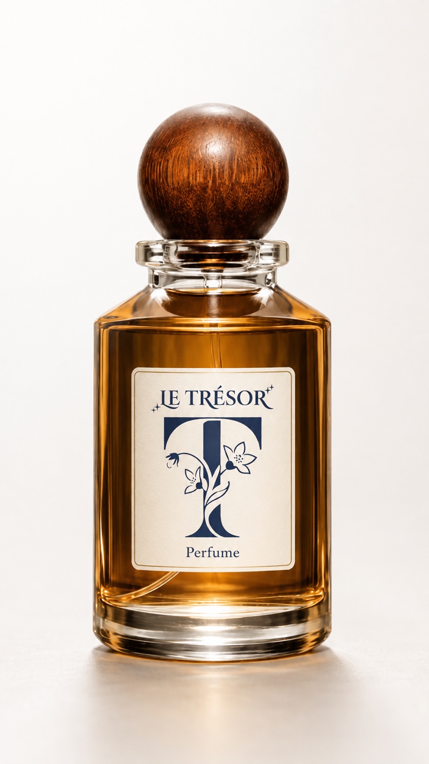 LE TRÉSOR bottle — Baccarat Rouge inspired blend